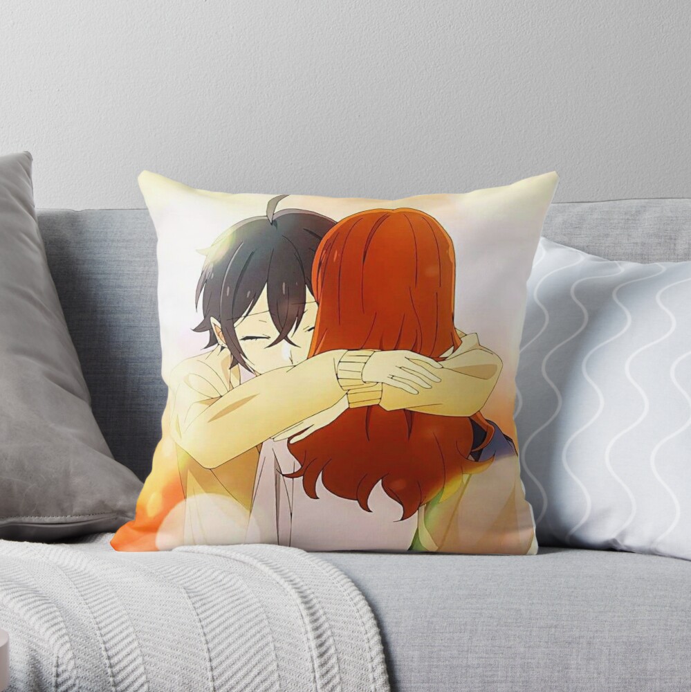 Horimiya Hug Moment Throw Pillow