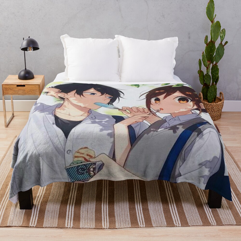 Horimiya Couple Throw Blanket