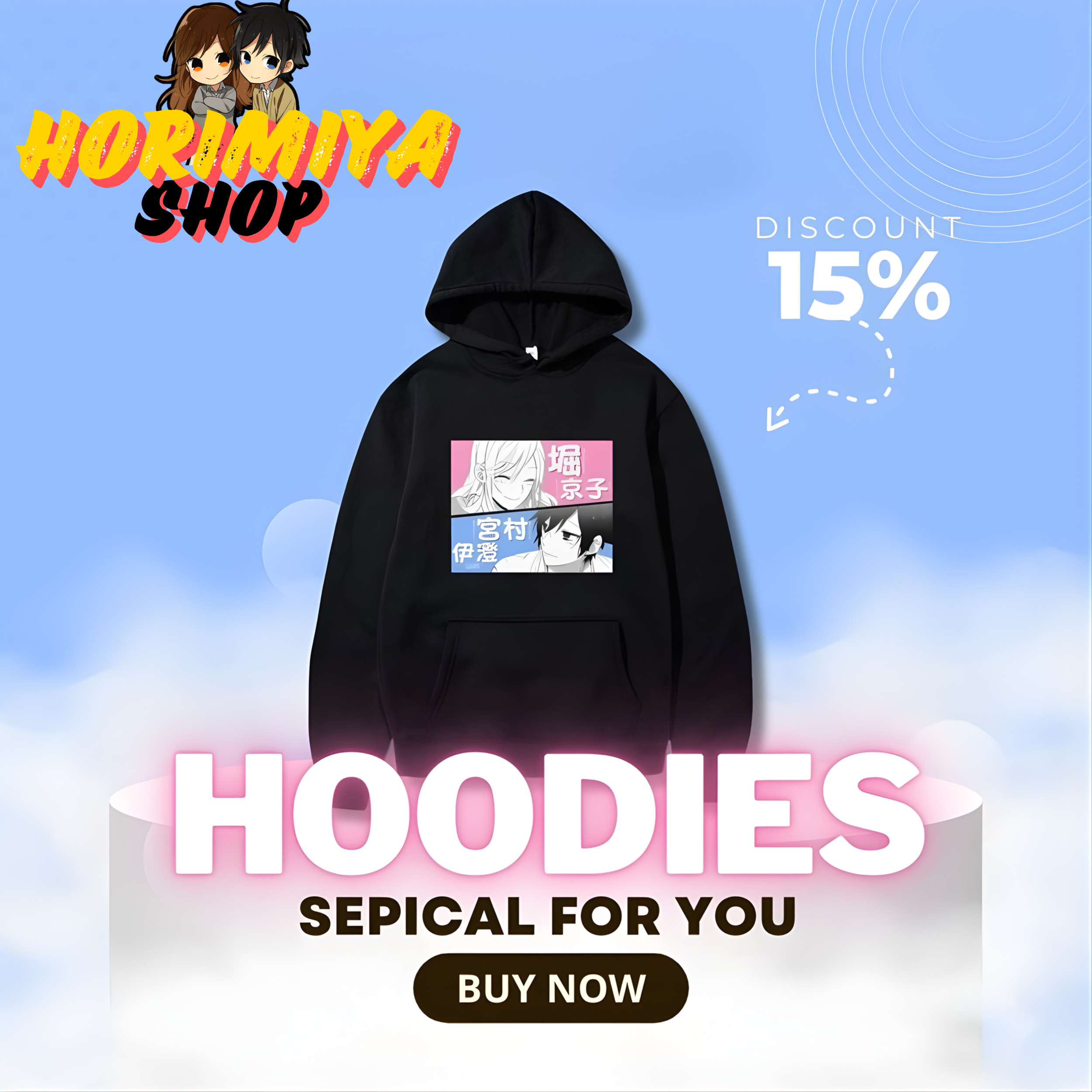 Horimiya hoodie - Horimiya Shop